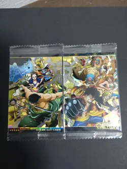 One Piece Wafer Card SEC Straw Hat Crew 2 Types Set Unopened - Image 1