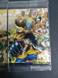One Piece Wafer Card SEC Straw Hat Crew 2 Types Set Unopened - Image 3