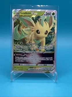 Pokemon TCG Leafeon VSTAR Holo Card 014/159 Crown Zenith Ultra Rare NM - Image 1