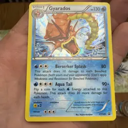 Pokemon Gyarados XY109 Regular Stage 1 HP130 2016 Card Pokemon Some Wear - Image 1