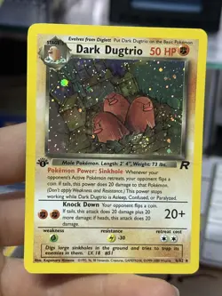 1st Edition Dark Dugtrio 6/82 Team Rocket 2000 Holo Rare WOTC Pokemon Card TCG - Image 3