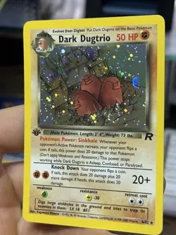 1st Edition Dark Dugtrio 6/82 Team Rocket 2000 Holo Rare WOTC Pokemon Card TCG - Image 5