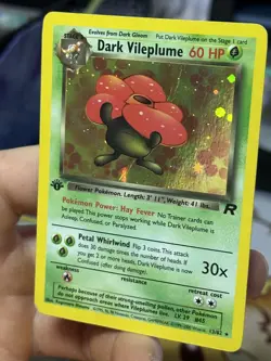 1st Edition Dark Vileplume 13/82 Team Rocket 2000 Holo Rare WOTC Pokemon Card - Image 5