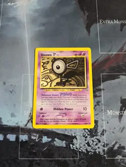 Unown [F] 48/75 Neo Discovery Regular Pokemon Card Vintage LP - Image 2