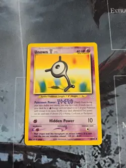 Unown [Y] 40/64 Neo Revelation Regular Pokemon Card Vintage LP - Image 1