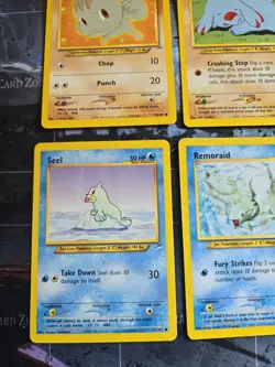 Machop, Phanpy, Seel, Remoraid Neo Destiny Card Lot Pokemon Vintage Regular LP - Image 4