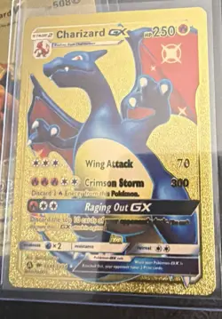 Charizard GX SV49/SV94 Hidden Fates Shiny Vault Gold Foil Custom Pokemon Card - Image 1