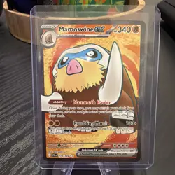 Pokemon Card Mamoswine ex 174/159 Journey Together Full Art Ultra Rare - Image 1