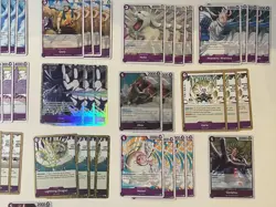 One Piece TCG OP15 Adventure on Kami’s Island Enel Leader Purple Card Lot x60 - Image 3