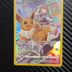 Pokemon TCG Eevee Basic Beast Ultra Rare Full Art Holo Card TG11/TG30 2022 - Image 1