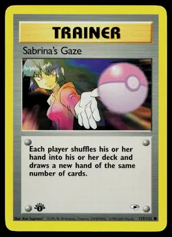 Pokemon Card - Sabrina's Gaze 1st Edition Gym Heroes 125/132 Common - Image 1