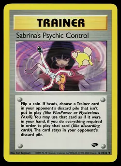 Pokemon Card - Sabrina's Psychic Control Gym Challenge 121/132 Uncommon - Image 1