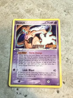 Deoxys 16/107 Destiny Deoxys Movie Promo Stamped Pokemon Card LP Pokemon - Image 1