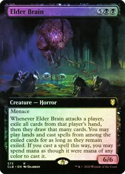 Elder Brain FOIL EXTENDED - 573 - Rare - Commander Legends CLB MTG - Image 1