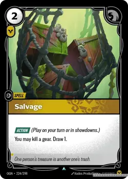 Salvage [OGN - 224/298] - LP [Normal] TCG Riftbound - Image 1