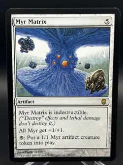 MTG Myr Matrix 132/165 LP Rare Darksteel Magic the Gathering - Image 1