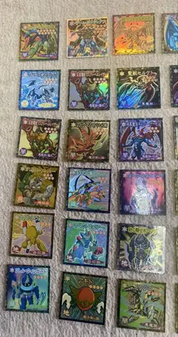 Morinaga Yugioh Yu-Gi-Oh! Stickers Bulk Lot Collection Mixed Condition - Image 3