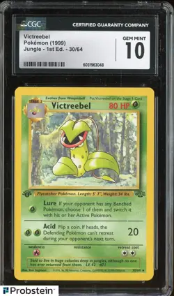 1999 Pokemon Jungle 1st Edition #30 Victreebel CGC 10 GEM MINT - Image 1