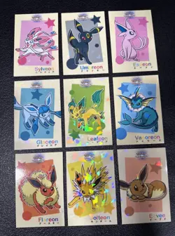 Pokemon Let's Go Eevee Database Peru Square Set Eeveelutions Full Set US Seller - Image 1