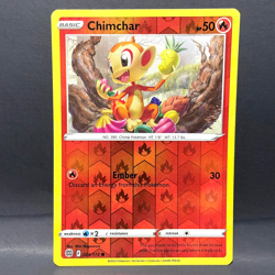 2022 POKEMON BRILLIANT STARS CHIMCHAR 024/172 REVERSE HOLO (COMMON) - Image 1