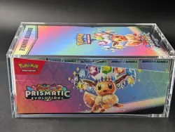 Pokemon SV8.5 Prismatic Evolutions Sealed Booster Bundle Display Case W/Acrylic - Image 4