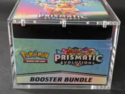 Pokemon SV8.5 Prismatic Evolutions Sealed Booster Bundle Display Case W/Acrylic - Image 5