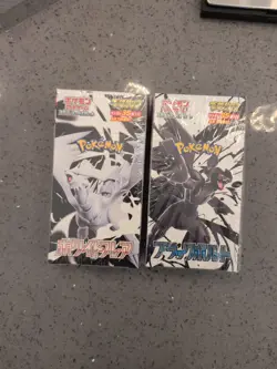 Pokemon Japanese White Flare + Black Bolt DELUXE Booster Box COMBO W/Shrink - Image 1