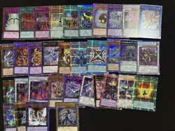 Yugioh TCG Prismatic Secret Rare 33Pcs & 20th Secret Rare 1 Card Bundle EX/LP - Image 1