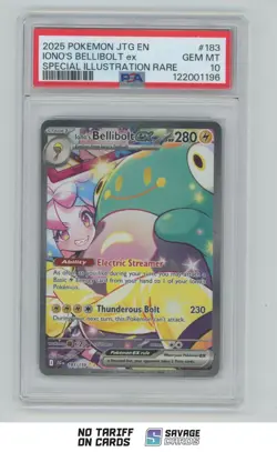 2025 Pokemon Scarlet & Violet Journey Together Iono's Bellibolt ex PSA 10 - Image 1