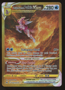 2023 Pokemon SWSH Crown Zenith Secret #GG67 Origin Forme Palkia VSTAR - Image 1