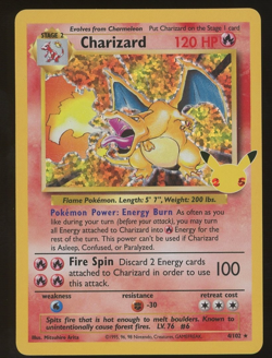 2021 Pokemon Celebrations Classic Base Set #4 Charizard Holo Rare - Image 1