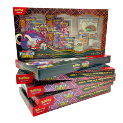 Lot of (6) Pokemon TCG PAF Great Tusk & Iron Treads ex Premium Collection Boxes - Image 1
