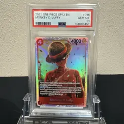 Monkey D. Luffy OP12-015 Legacy of the Master Foil PSA 10 - One Piece - Image 1