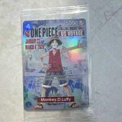 Bandai Namco One Piece CCG Monkey.D.Luffy P-055 US Voyage Promo Character Card - Image 1
