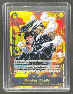 Monkey D. Luffy 2025 One Piece Royal Blood OP10 #OP10-118 Secret Rare - Image 1