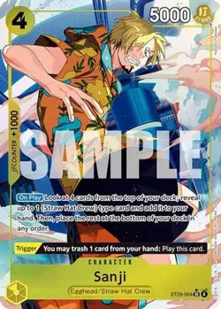 One Piece English - Sanji - Alt Art - ST29-004 - SR - NM - Image 1