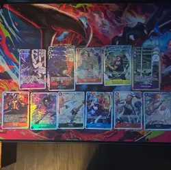 One Piece OP-15 SR lot x17: lucci/Gin/Brook/Krieg/Enel/Zoro/Koby ++ - Image 1