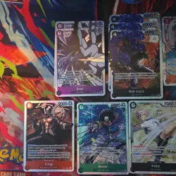 One Piece OP-15 SR lot x17: lucci/Gin/Brook/Krieg/Enel/Zoro/Koby ++ - Image 2
