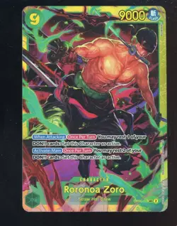 One Piece English OP06-118 Roronoa Zoro Alternate Art Secret Rare - Image 1