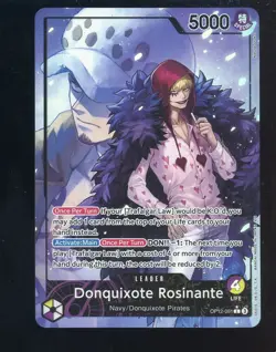 One Piece English OP12-061 Donquixote Rosinante Alternate Art Leader - Image 1
