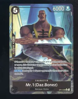 One Piece English OP14-090 Mr.1 Daz.Bonez Alternate Art Rare - Image 1
