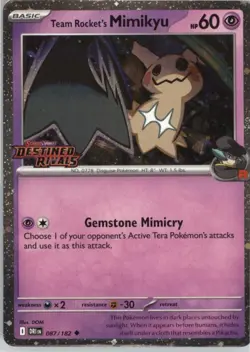 Team Rocket's Mimikyu (Prerelease) Uncommon Miscellaneous Cards & Products 087/1 - Image 1