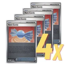 4x Rare Candy PLAYSET [Reverse Holo] 125/132 Trainer Cards x4 MEG NM - Image 1