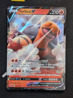 Torkoal V - 024/202 - Pokemon Sword & Shield Base Set Ultra Rare Card NM - Image 1
