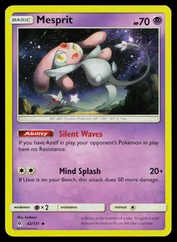 Pokemon Card Forbidden Light Mesprit 42/131 Uncommon - Image 1