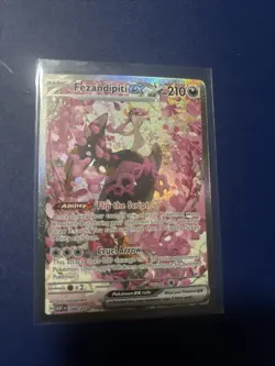 Pokemon Fezandipiti ex 288/217 Secret Rare Full Art Holo EX Card - Image 1