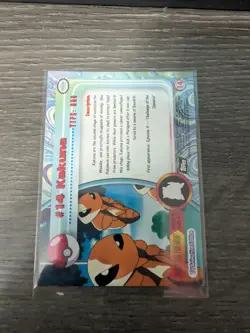 KAKUNA #14 Pokemon Card TCG FOIL Topps TV Animation - Image 2