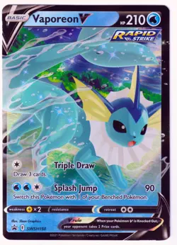 Vaporeon V Promo SWSH: Sword & Shield Promo Cards SWSH150 NM - Image 1