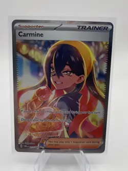 Pokemon Card Carmine Full Art Trainer SV06 Twilight Masquerade 217/167 Holo NM - Image 1