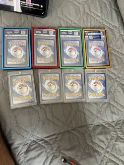 Lot Of PSA8 + raw Pokemon Red And Blue Collection Promo Cards - Image 2